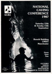 BCRA Caving Conference programme 1987