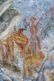 Cave paintings, Lapa do Boquete, Cavernas do Peruaçu National Park
