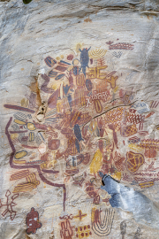 Cave paintings, Lapa dos Desenhos, Cavernas do Peruaçu National Park