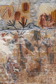 Cave paintings, Lapa dos Desenhos, Cavernas do Peruaçu National Park