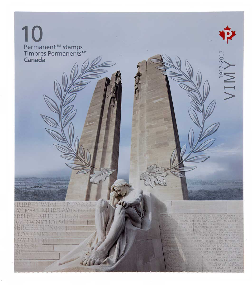 Vimy Ridge Canadian memorial stamp