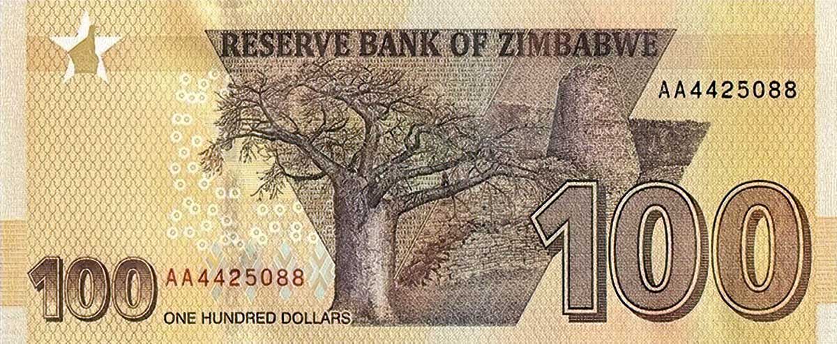 Zimbabwe $100 banknote